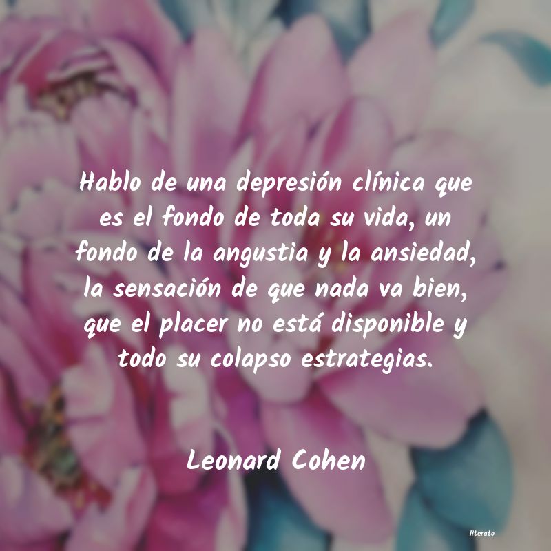 frases de Leonard Cohen