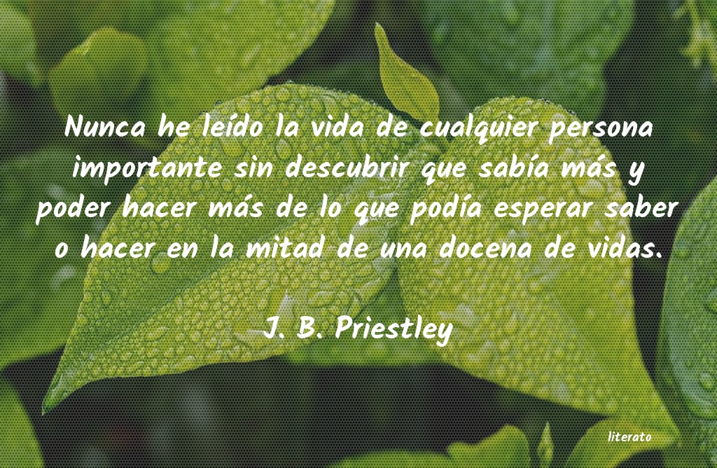 frases de J. B. Priestley