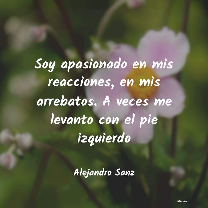 Frases de Alejandro Sanz