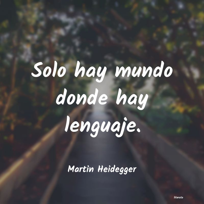 frases de Martin Heidegger