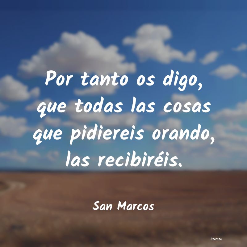 frases de San Marcos