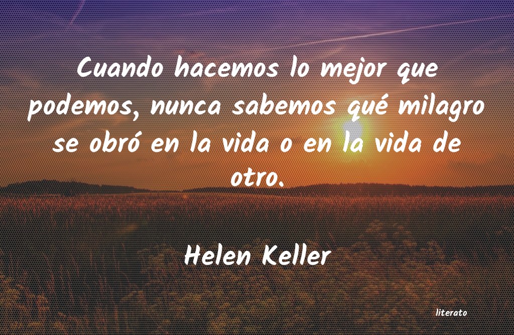frases de Helen Keller