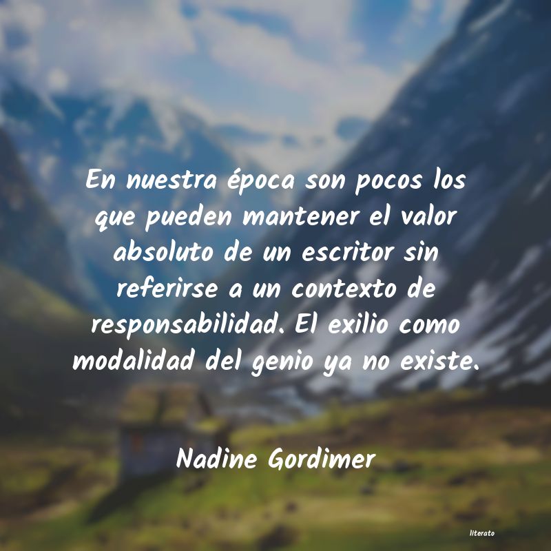 frases de Nadine Gordimer