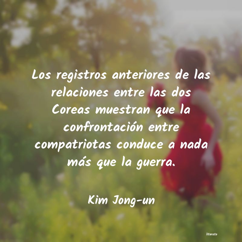 Frases de Kim Jong-un