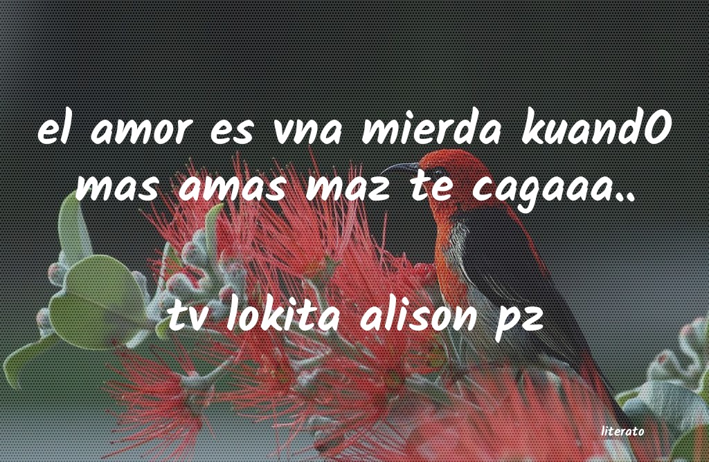 Frases de tv lokita alison pz