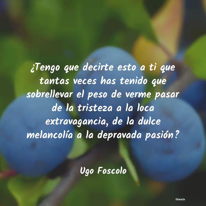Frases de Ugo Foscolo