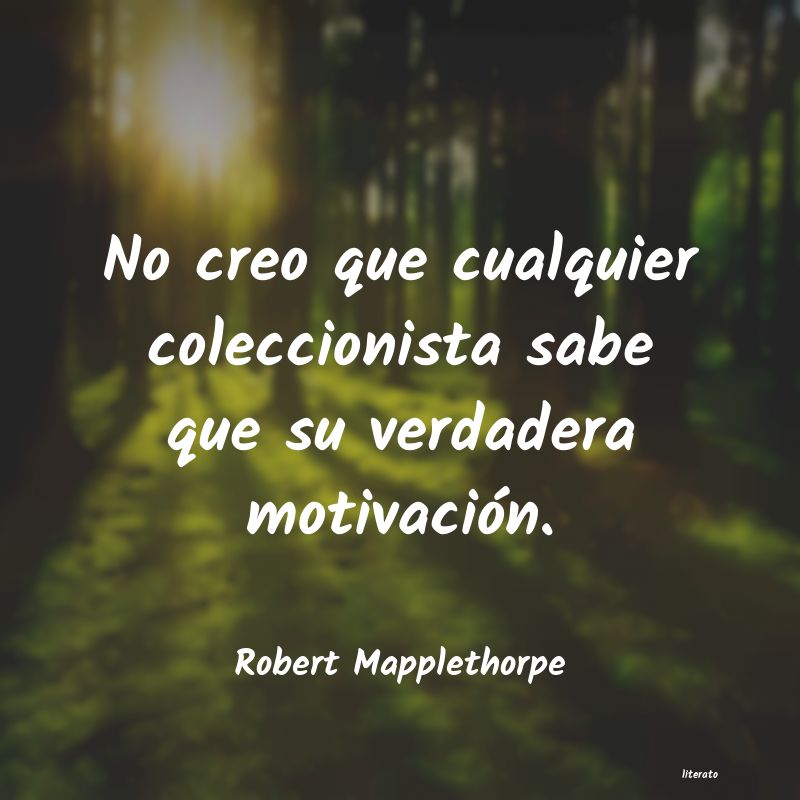 Frases de Robert Mapplethorpe