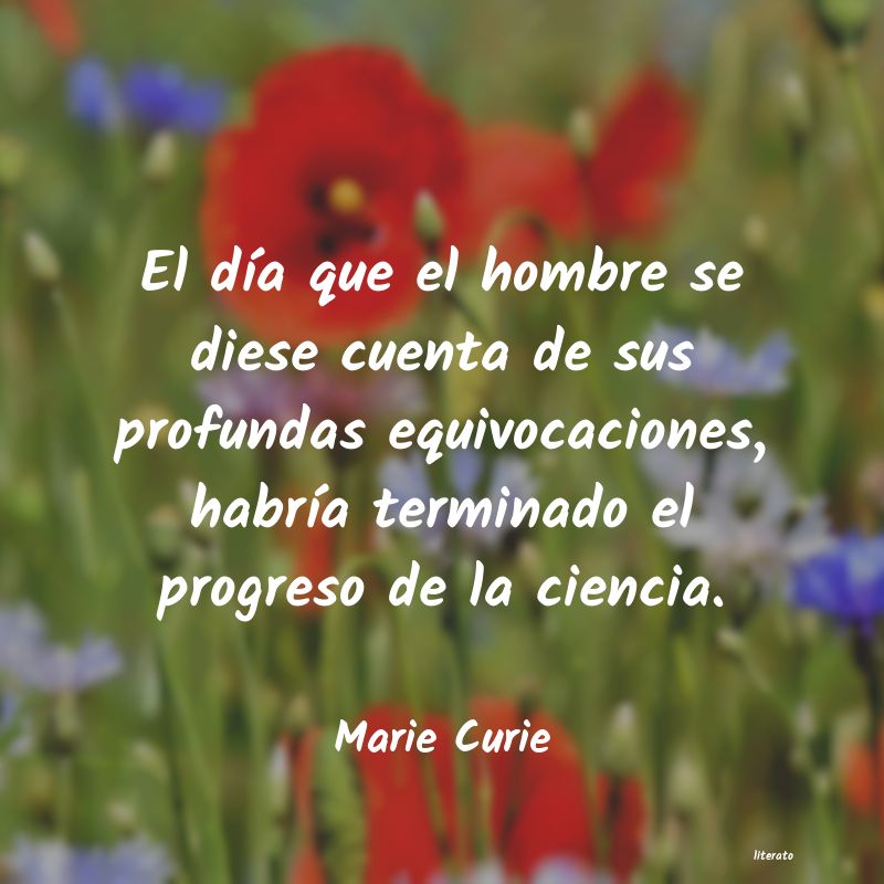 frases de Marie Curie