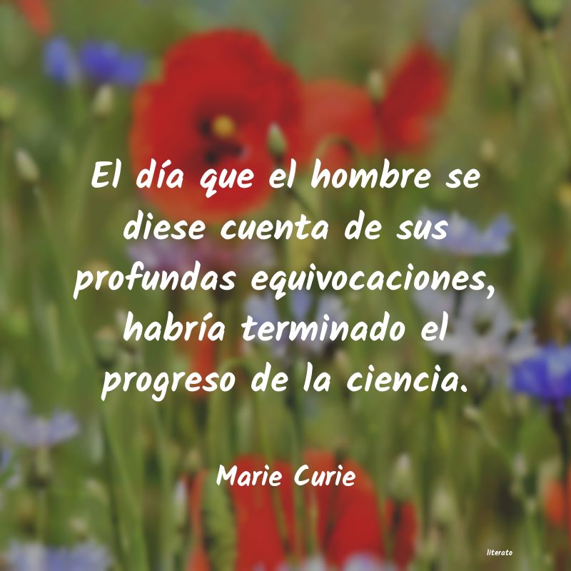 Frases de Marie Curie