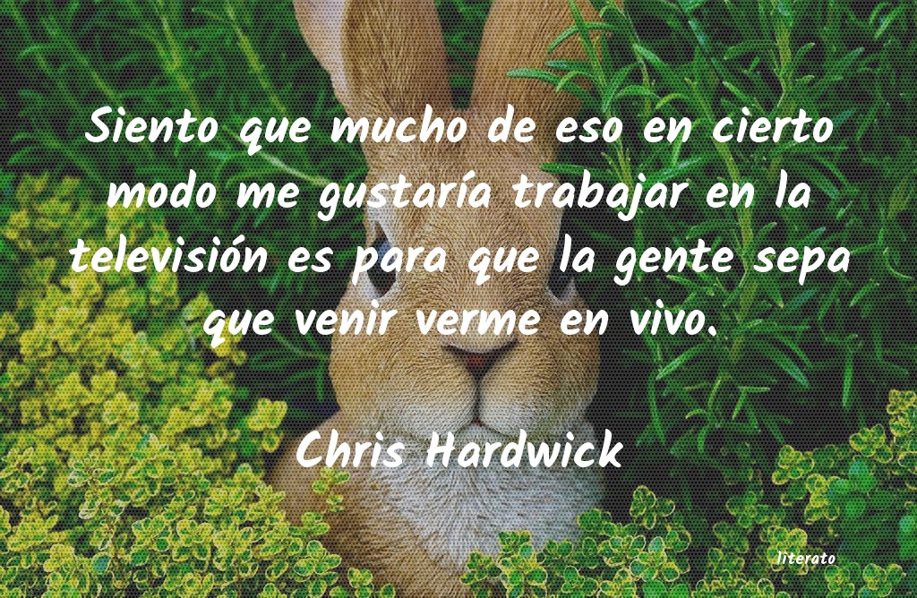 Frases de Chris Hardwick