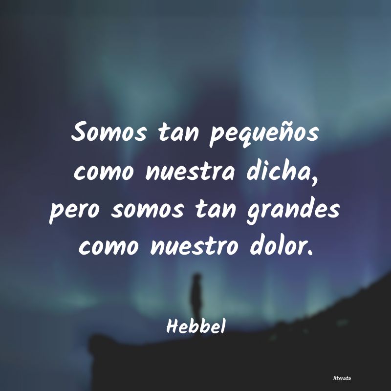 Frases de Hebbel