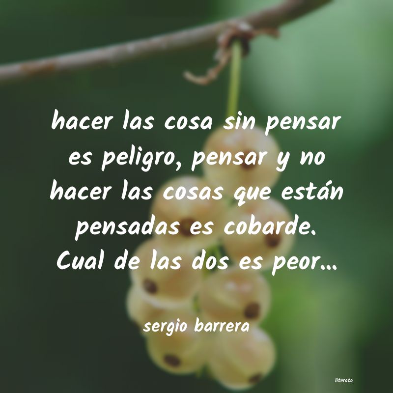 Frases de sergio barrera