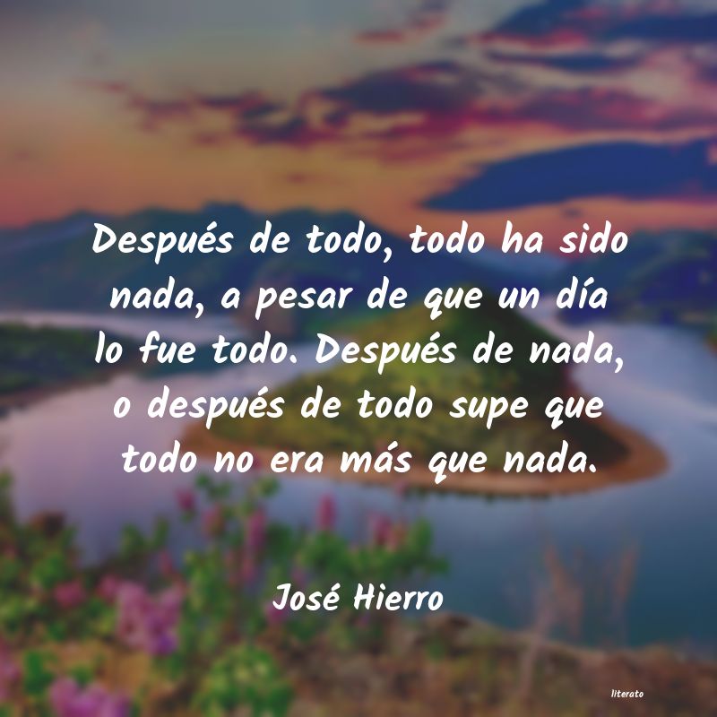 Frases de José Hierro