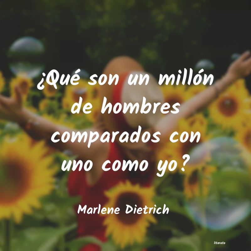 frases de Marlene Dietrich