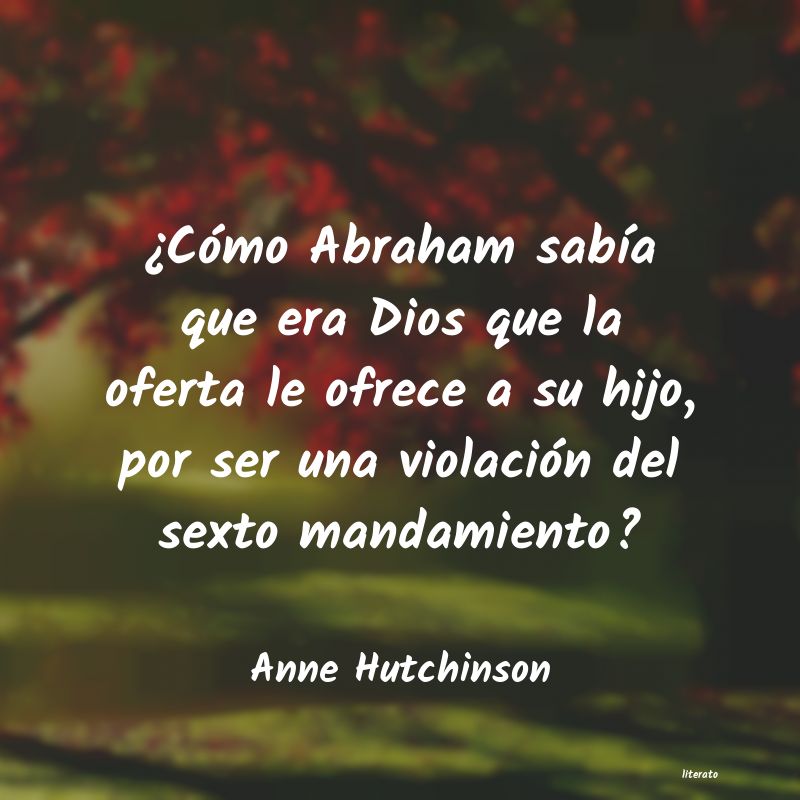 frases de Anne Hutchinson
