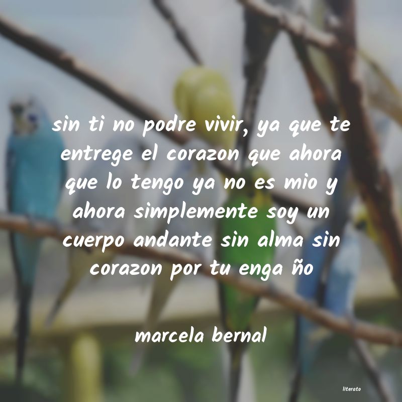 frases de marcela bernal