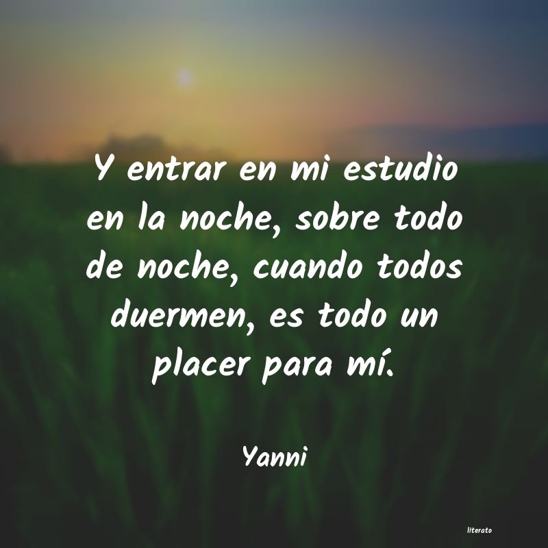 frases de Yanni