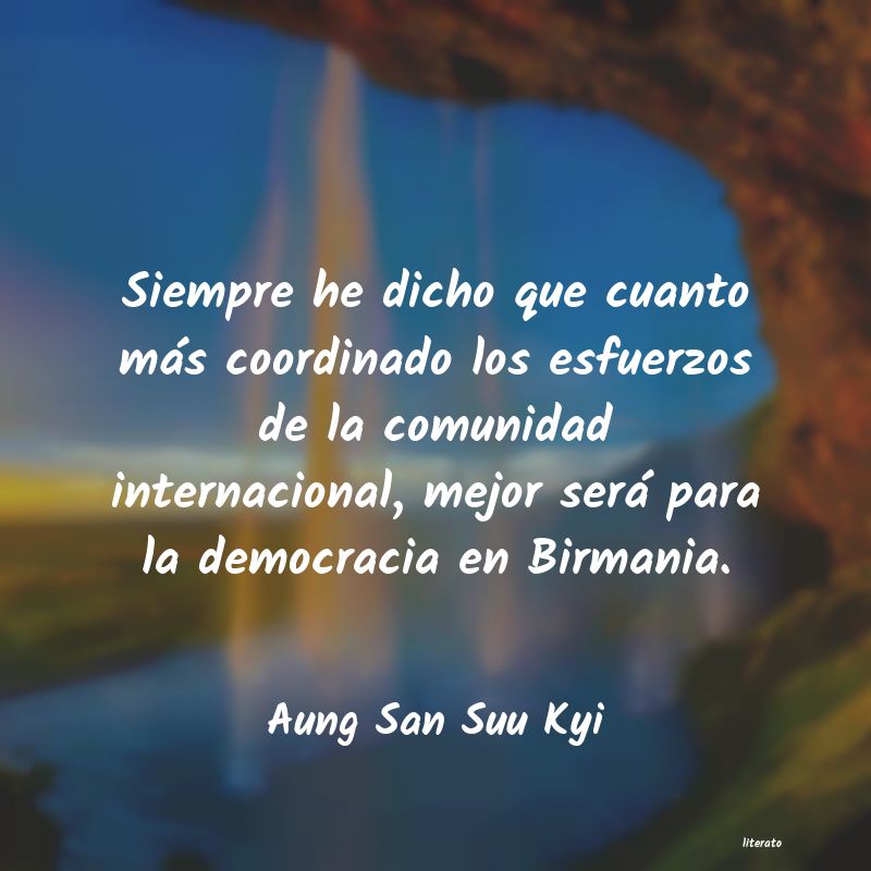 frases de Aung San Suu Kyi