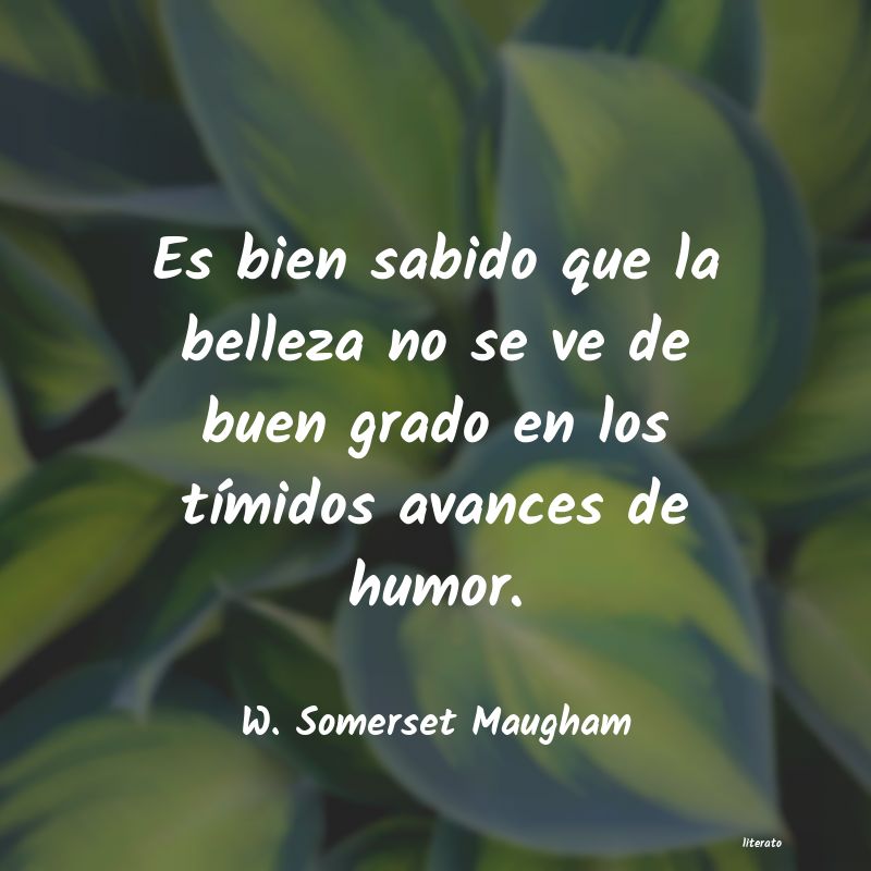 Frases de W. Somerset Maugham