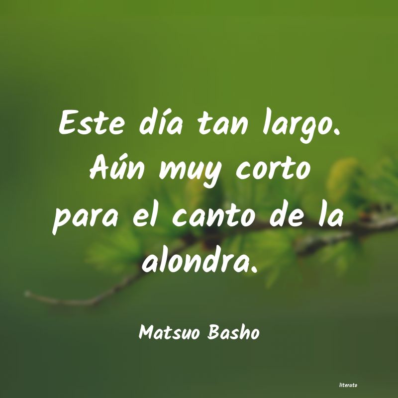 frases de Matsuo Basho