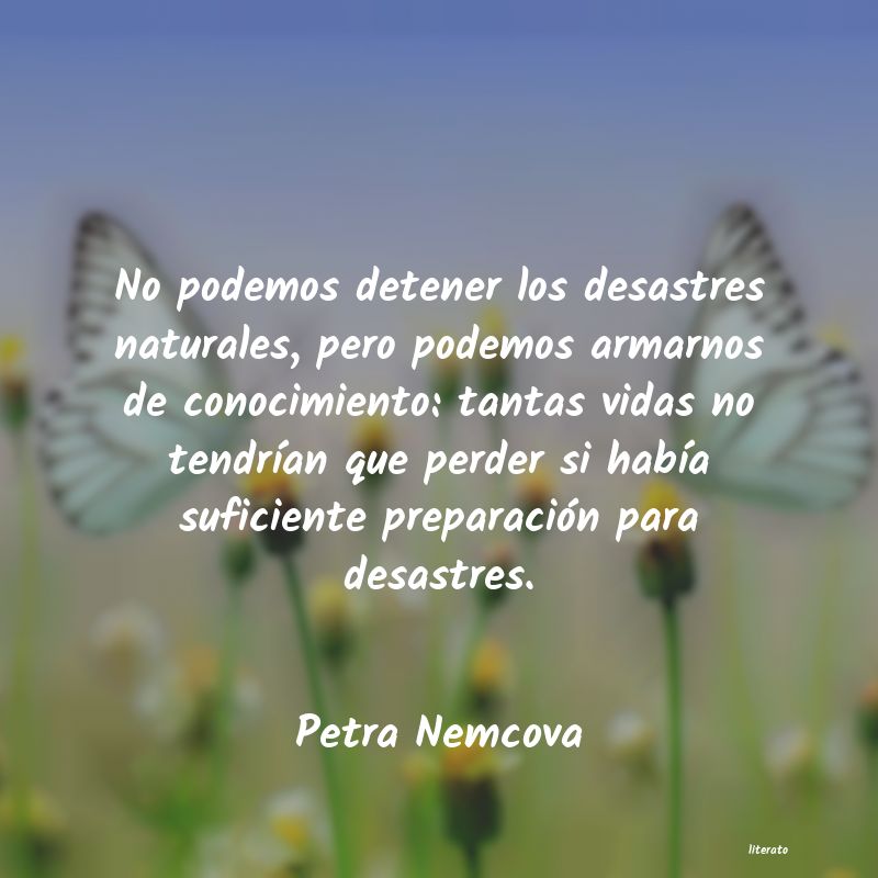 frases de Petra Nemcova