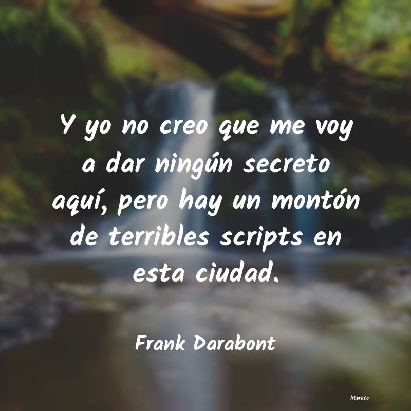 Frases de Frank Darabont