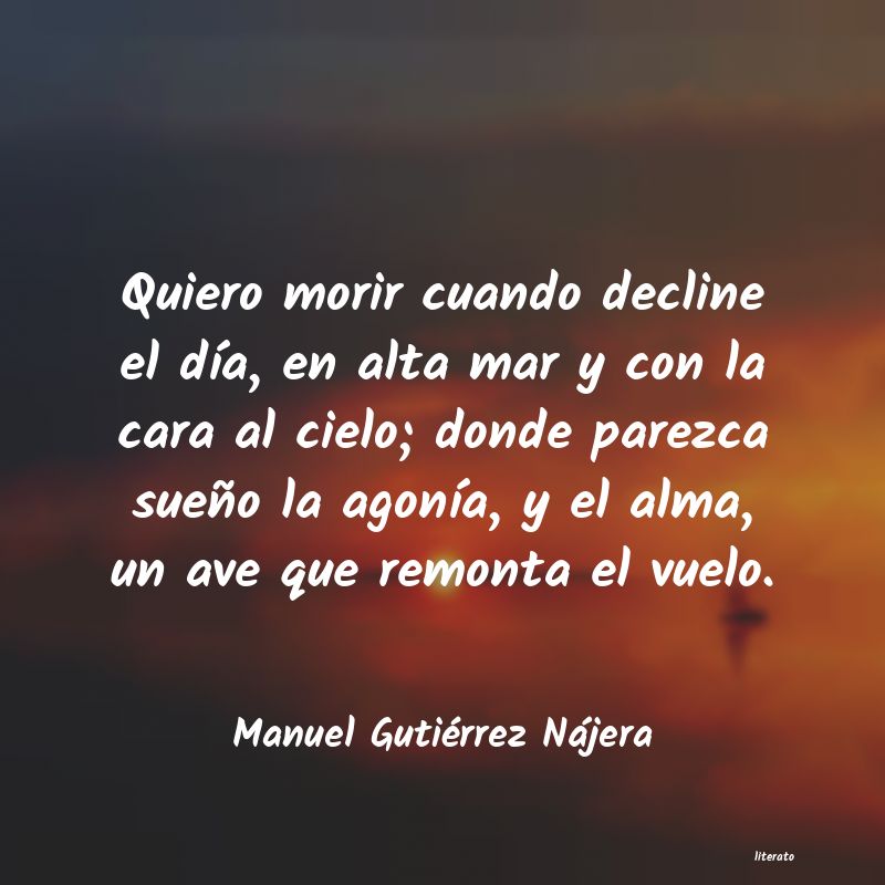 frases de Manuel Gutiérrez Nájera