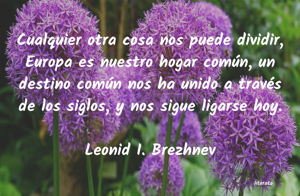 Frases de Leonid I. Brezhnev