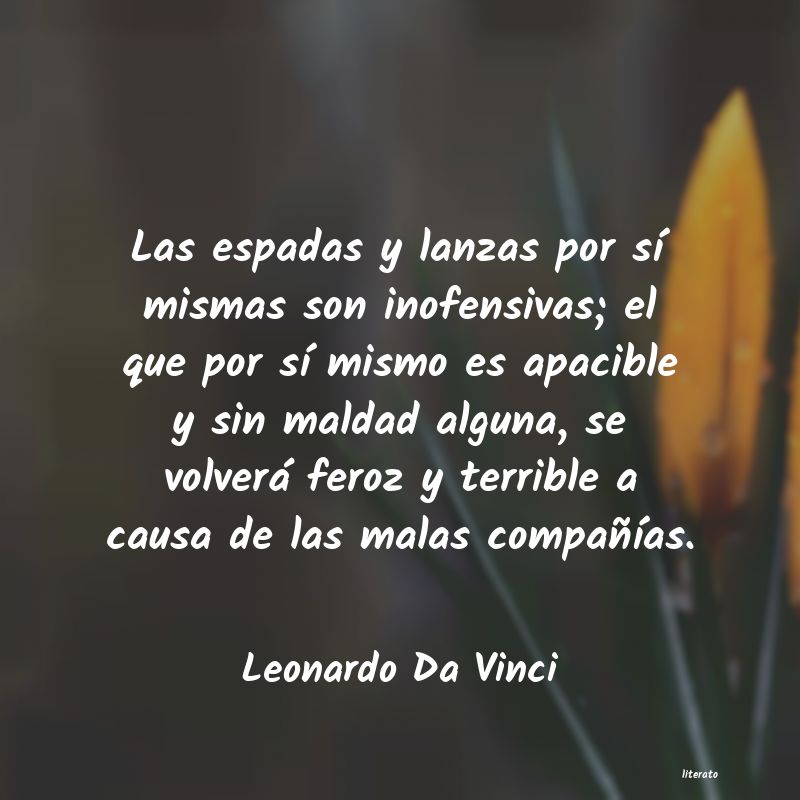 frases de Leonardo Da Vinci