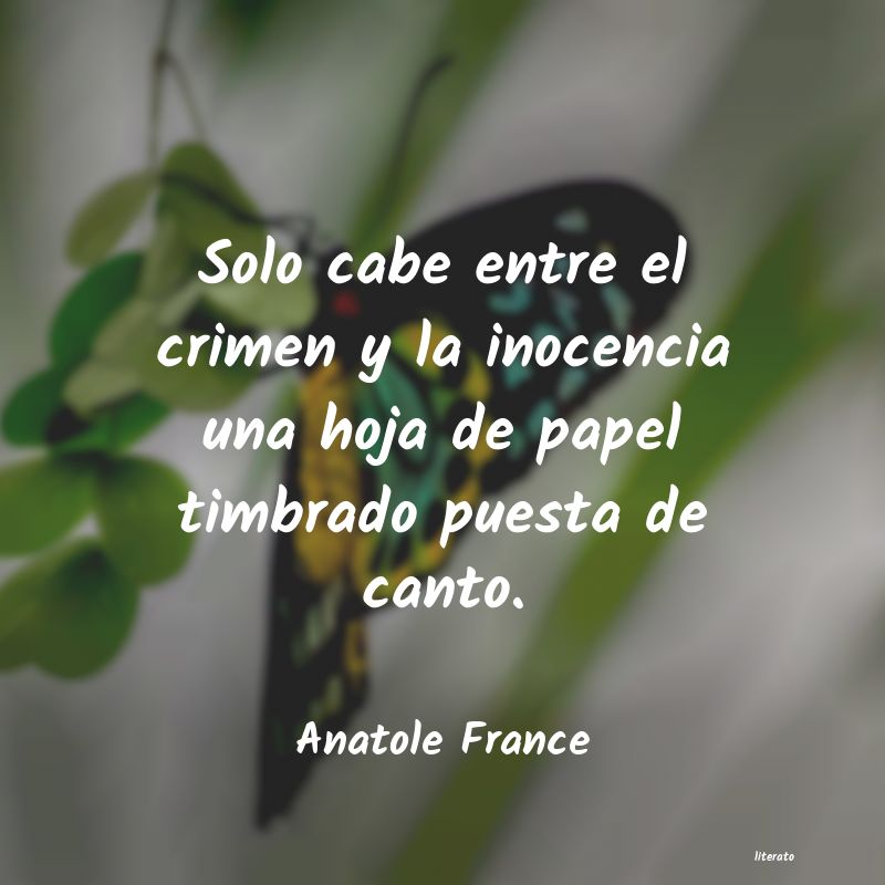 Frases de Anatole France