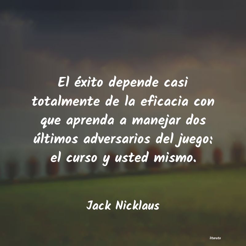 Frases de Jack Nicklaus