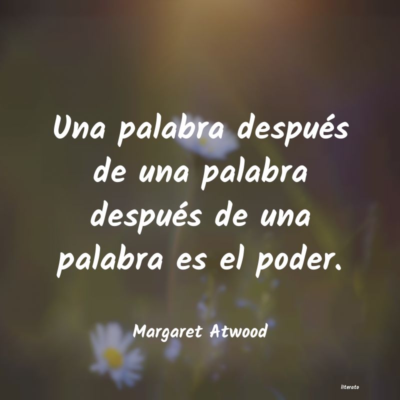 frases de Margaret Atwood