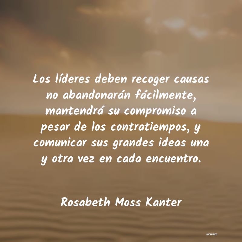 frases de Rosabeth Moss Kanter