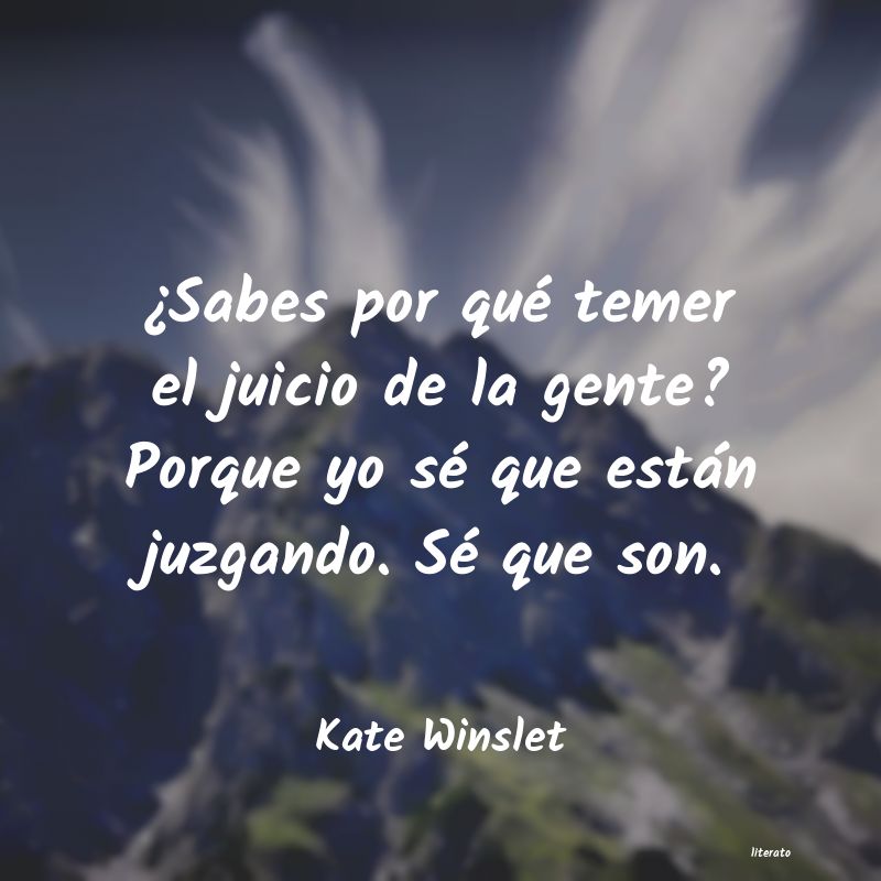 Frases de Kate Winslet