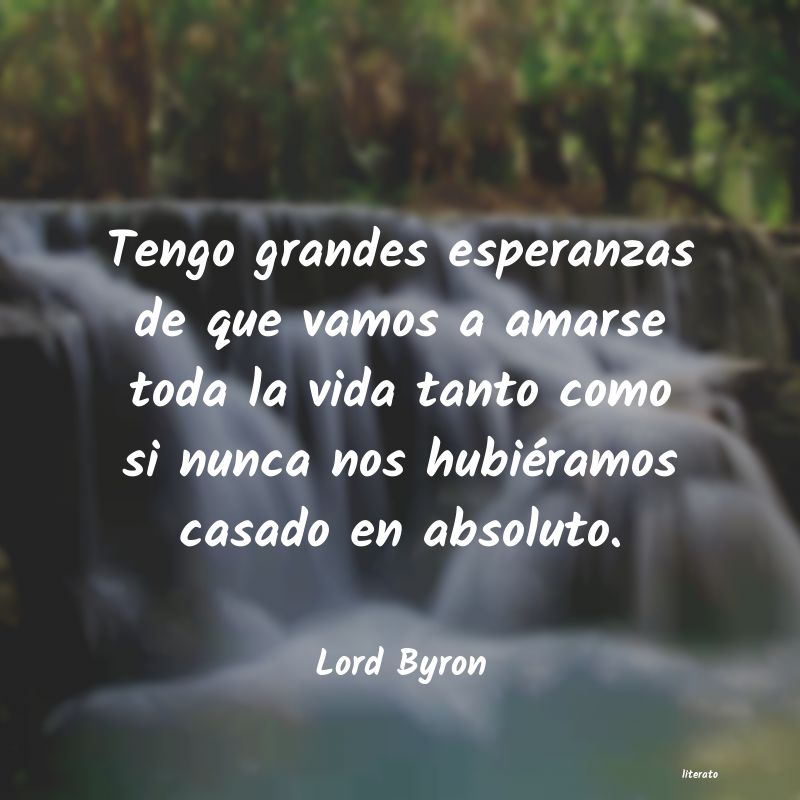 frases de Lord Byron