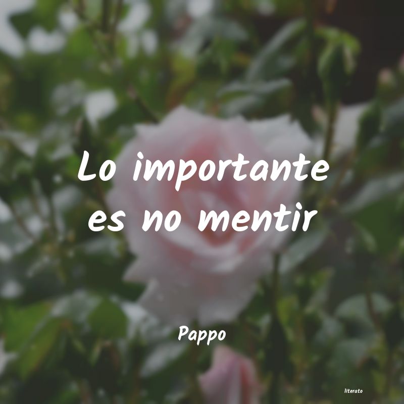 frases de Pappo
