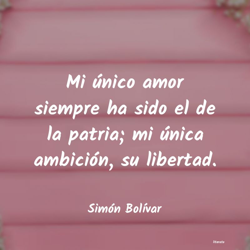 frases de Simón BolÃvar