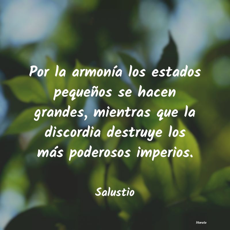 Frases de Salustio