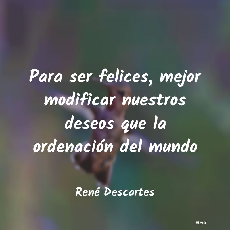 frases de René Descartes