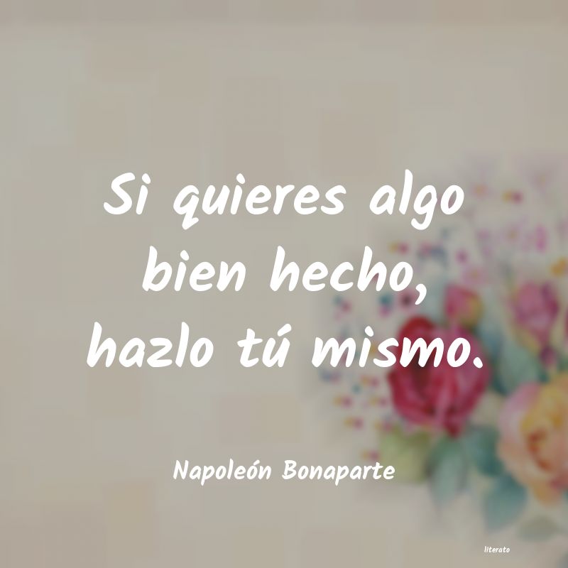 frases de Napoleón Bonaparte