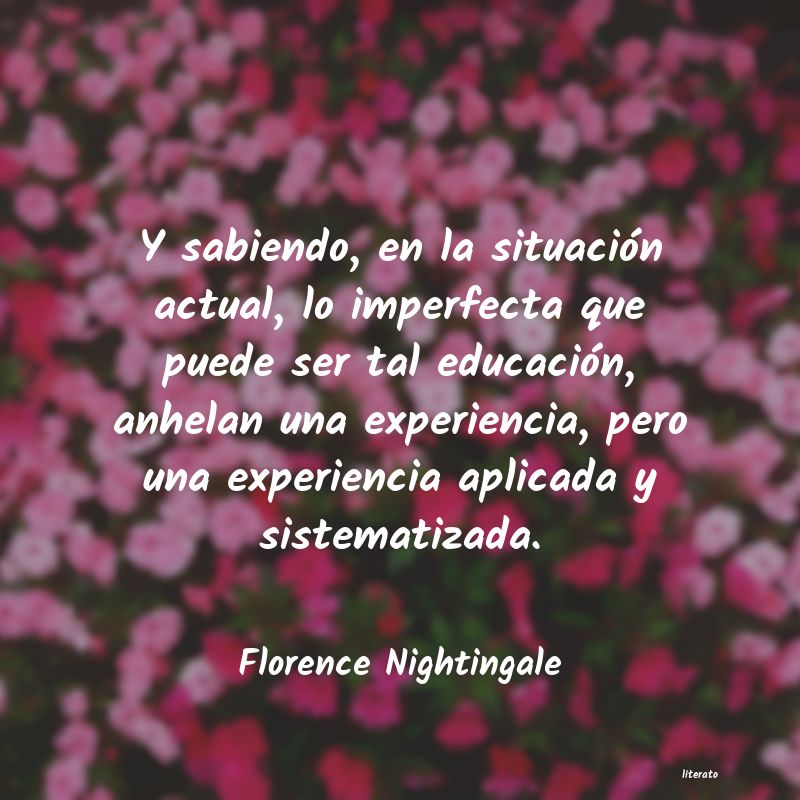 frases de Florence Nightingale