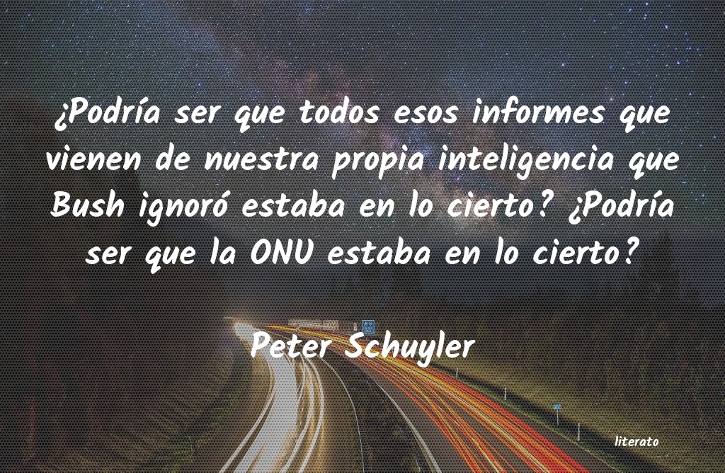 Frases de Peter Schuyler