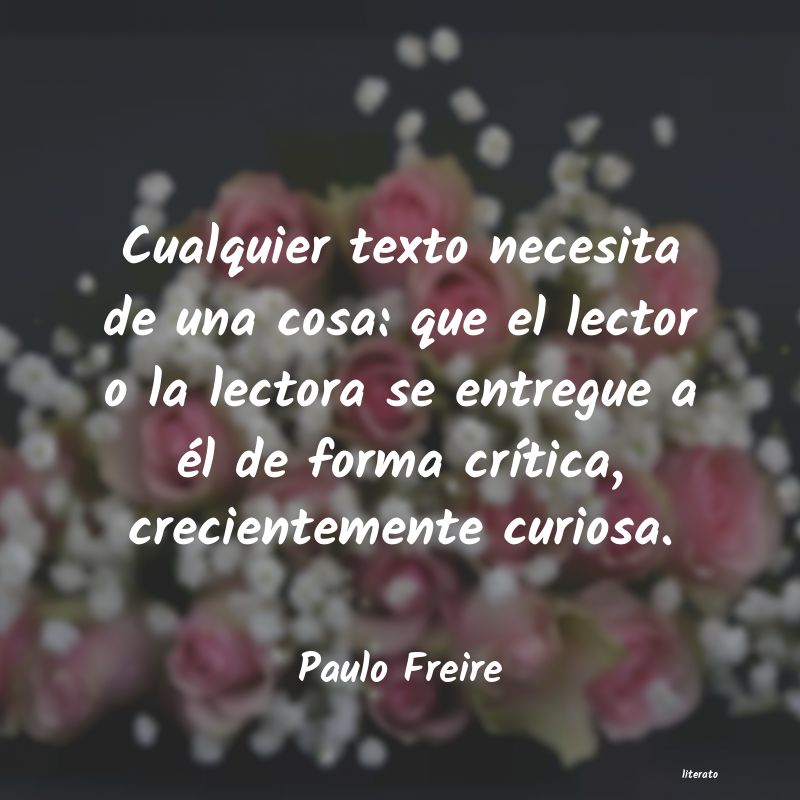 Frases de Paulo Freire