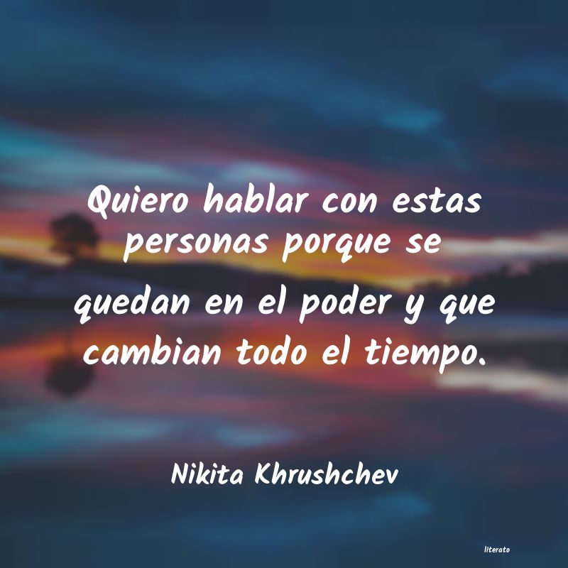 frases de Nikita Khrushchev