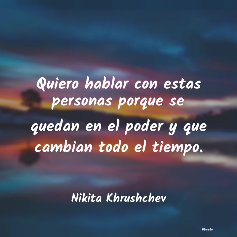 Frases de Nikita Khrushchev