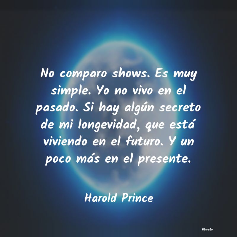 Frases de Harold Prince