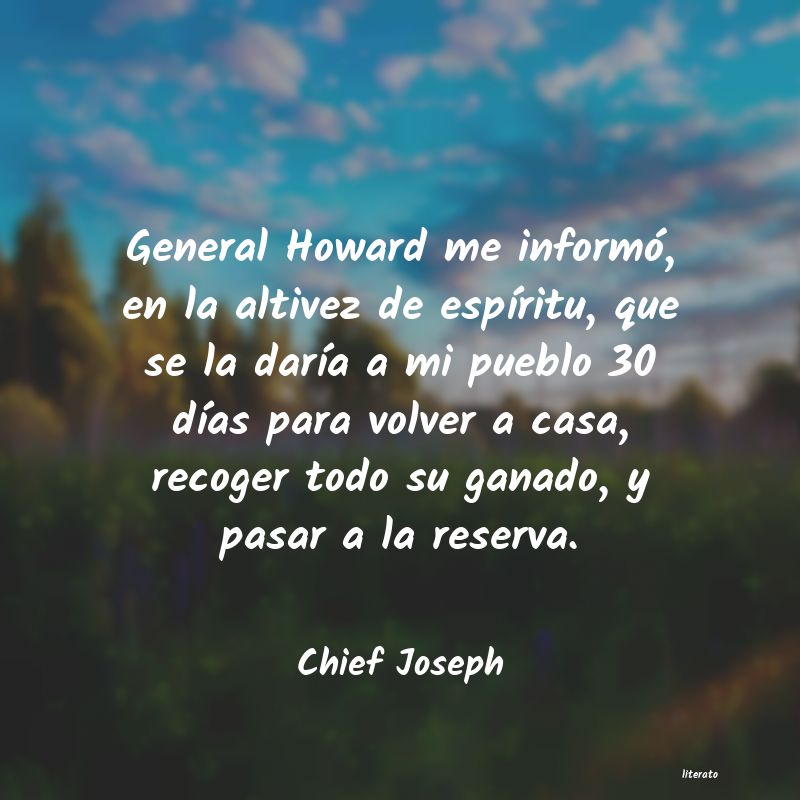 frases de Chief Joseph