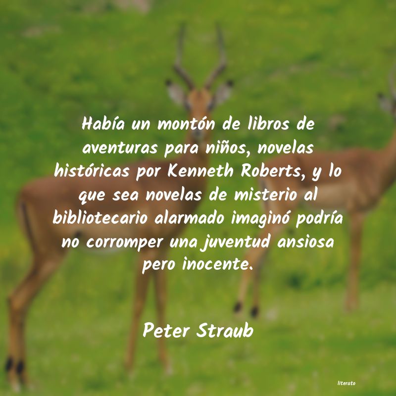 Frases de Peter Straub