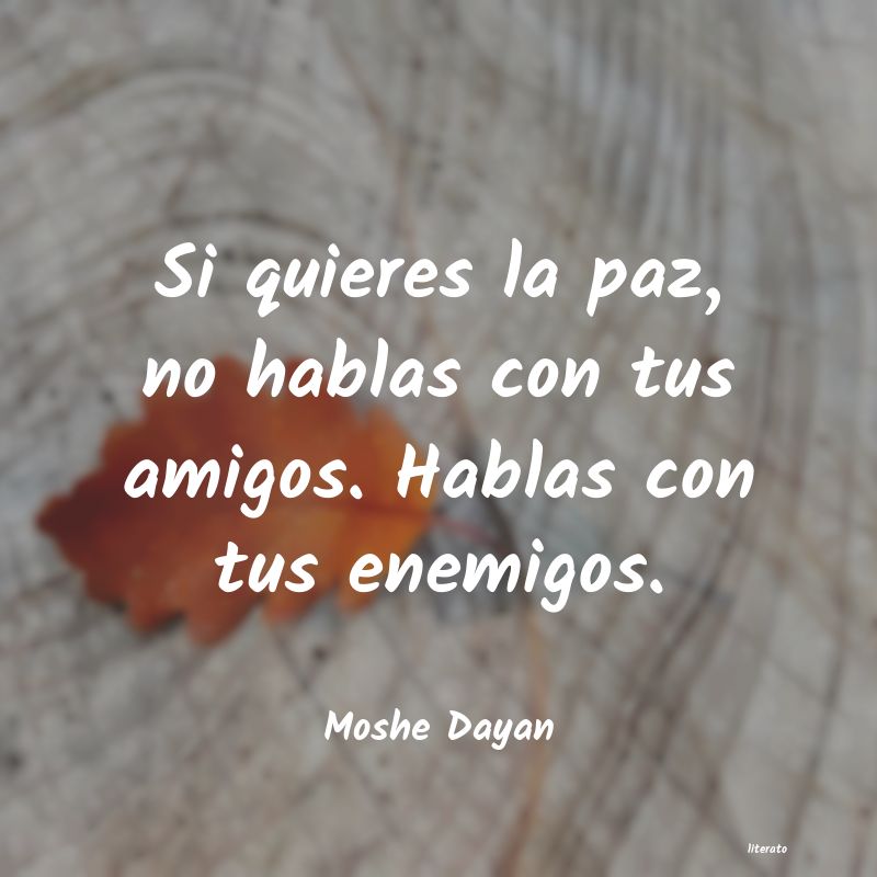 frases de Moshe Dayan