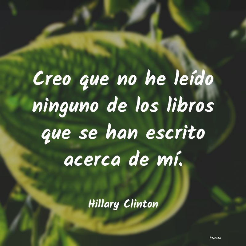 frases de Hillary Clinton